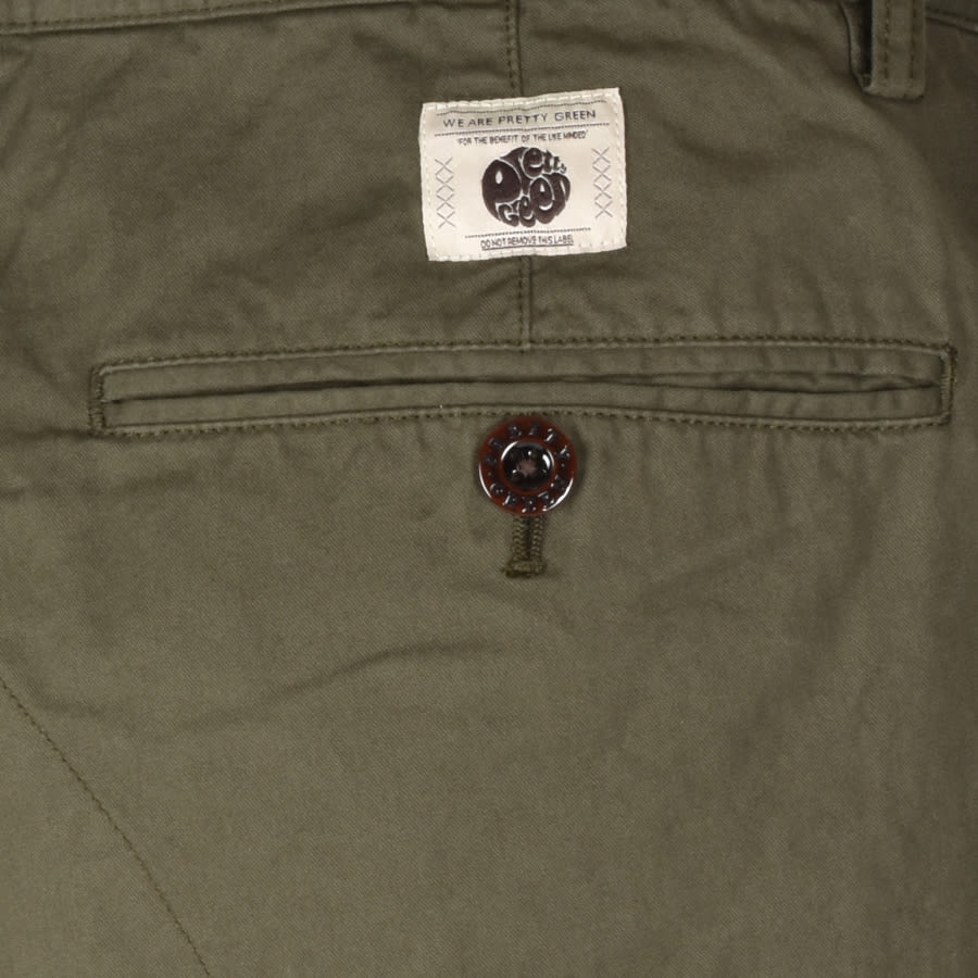 Alternative Image for ProductPretty Green Cargo Shorts Khaki3
